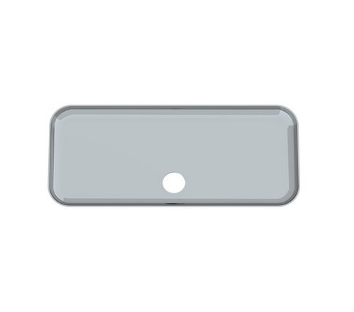 Chrome Plastic Upper Center Storage Door Cover For 2007-2018 Freightliner Cascadia