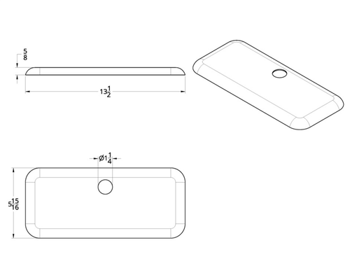 Chrome Plastic Upper Center Storage Door Cover For 2007-2018 Freightliner Cascadia