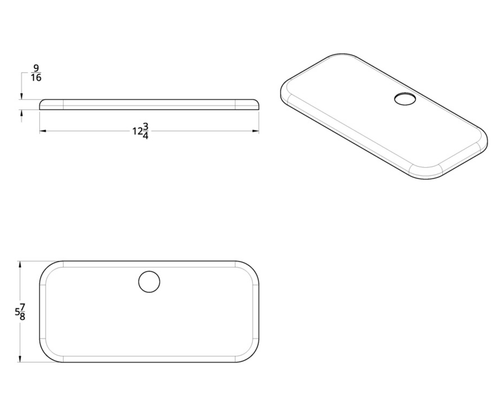 Chrome Plastic Upper Side Storage Door Cover For 2007-2018 Freightliner Cascadia