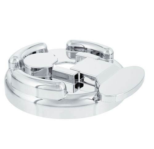 Chrome Plastic Fuel Cap Cover For Peterbilt - Locking