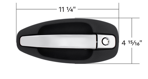Chrome Exterior Handle For Kenworth T680/T880 (2013-2024) And W990 (2019-2024) - Driver