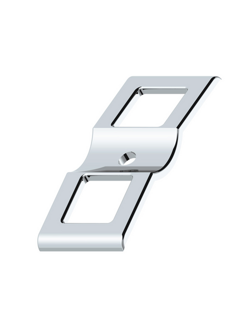 Chrome Plastic Switch Covers - 3 Openings (Card of 2)