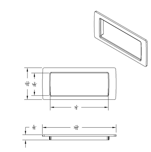 Chrome Dash Storage Pocket Trim for 2018-2023 Freightliner Cascadia