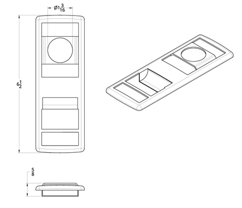 Chrome Door Switch Cover With Power Windows/Mirrors/Door Locks For 2018-2024 Freightliner Cascadia - Driver