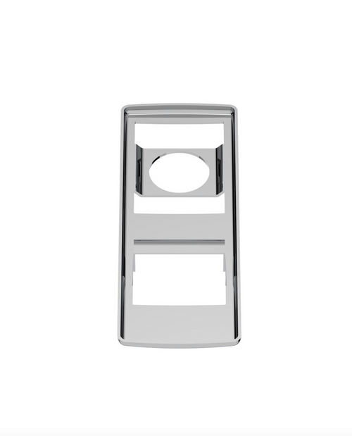 Chrome Door Switch Cover With Power Windows/Mirrors For 2018-2023 Freightliner Cascadia - Driver