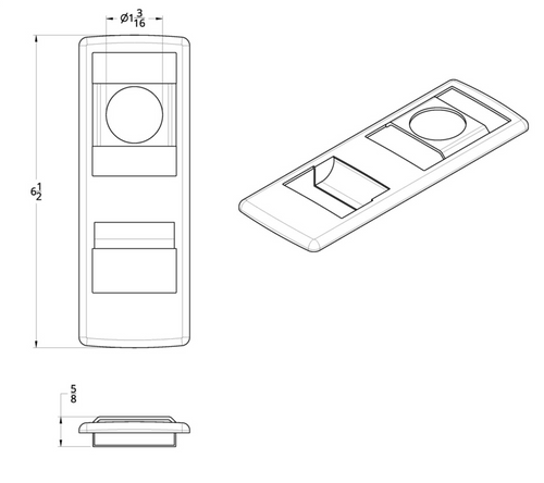 Chrome Door Switch Cover With Power Windows/Mirrors For 2018-2023 Freightliner Cascadia - Driver