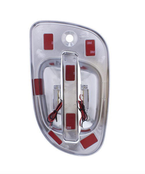 6 Blue LED Chrome Door Handle Cover for Freightliner - Driver