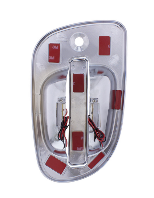 6 Blue LED Chrome Door Handle Cover for Freightliner - Passenger