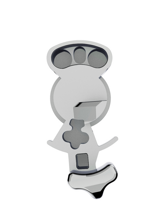 Chrome Plastic Splitter Button For Eaton Fuller 15 Speed Shifter