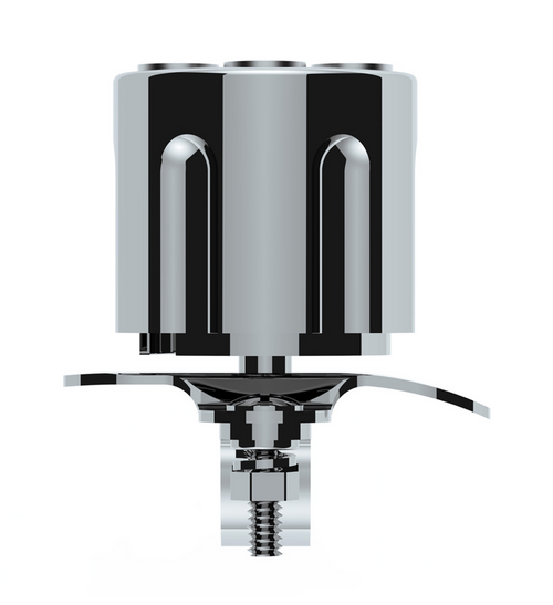 Chrome Aluminum Gun Cylinder Steering Wheel Spinner