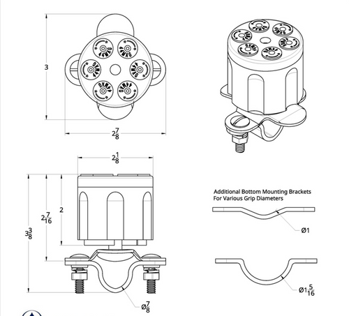 Chrome Aluminum Gun Cylinder Steering Wheel Spinner