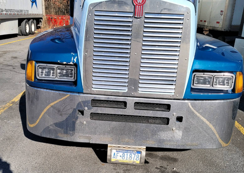 20" Kenworth T600 Chrome Bumper Fits All Year Models. Wrap Around, Air Vent, Tow And 9 Hidden Light Holes (NO WARRANTY) (FINAL SALE)