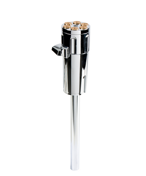 Gun Cylinder 13/15/18 Speed Gearshift Knob - Chrome