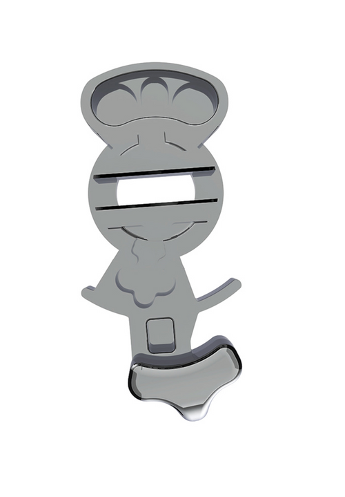 Chrome Plastic Splitter Button For Eaton Fuller 13 Speed Shifter