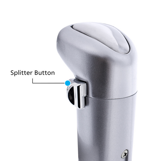 Chrome Plastic Splitter Button For Eaton Fuller 13 Speed Shifter