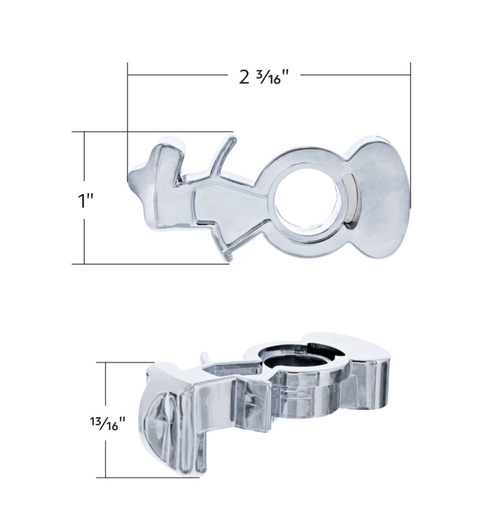 Chrome Plastic Splitter Button For Eaton Fuller 18 Speed Shifter