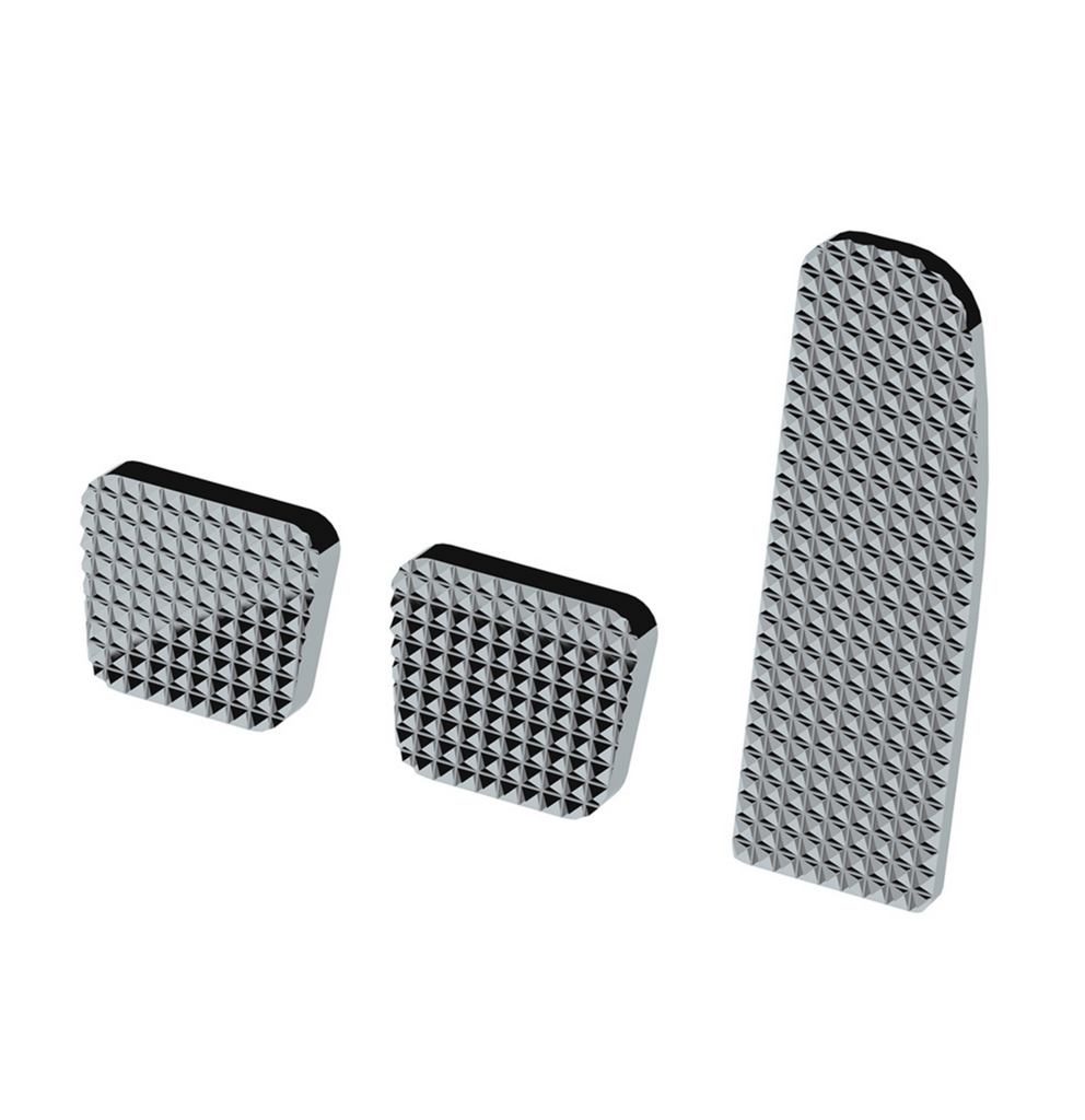 chrome pedals Chrome Billet Aluminum Diamond Pedal Set For 2008-2017 Freightliner Ca
