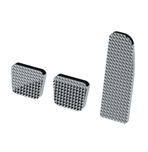 Chrome Billet Aluminum Diamond Pedal Set For 2008-2017 Freightliner Cascadia/Coronado/M2