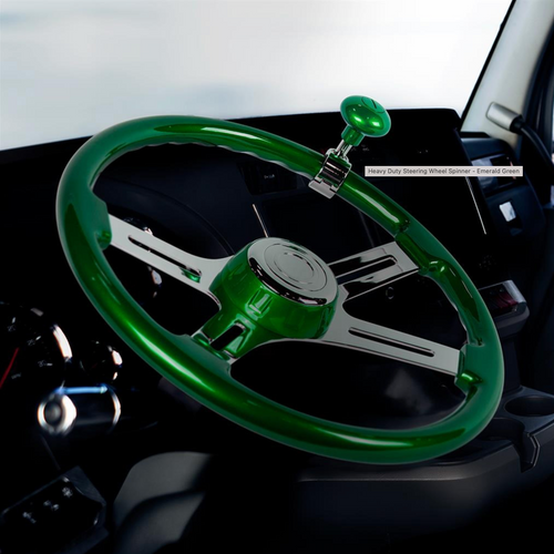 Heavy Duty Steering Wheel Spinner - Emerald Green