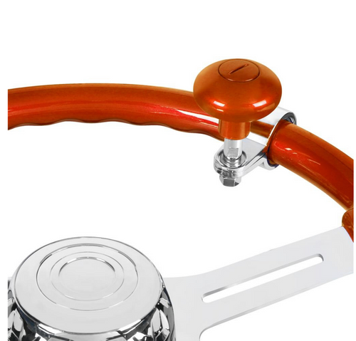 Heavy Duty Steering Wheel Spinner - Cadmium Orange