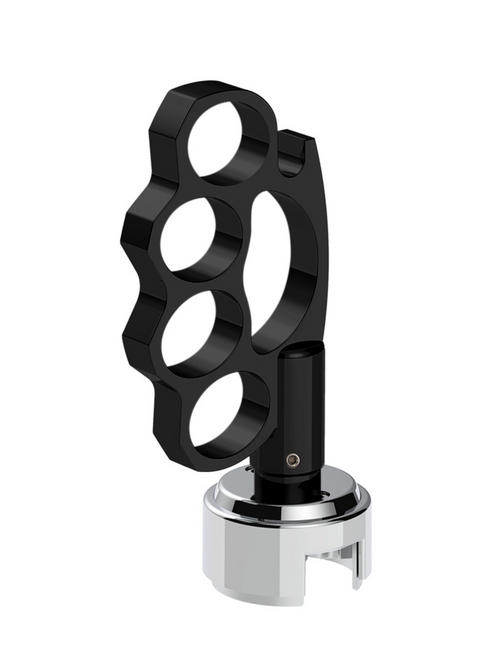 Knuckle Gearshift Knob With 13/15/18 Speed Adapter - Black