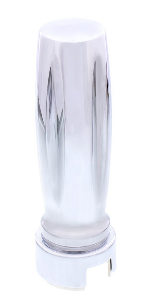 M30X3.5 Thread-On Vegas Style Gearshift Knob With 13/15/18 Speed Adapter - Chrome/Vertical