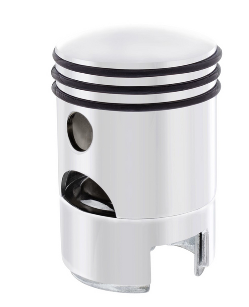 Piston Gearshift Knob With 13/15/18 Speed Adapter - Chrome