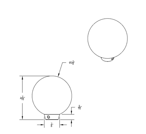 Number 2 Pool Ball Gearshift Knob - Gloss Blue