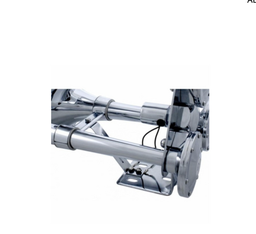 3 Trumpets Air Powered Train Horn With Support Bracket