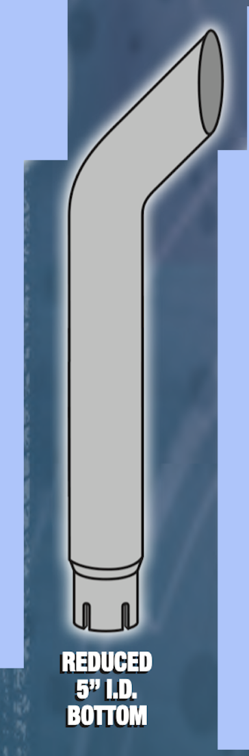 Chrome Stack 5" x 108" ID  Bullhorn