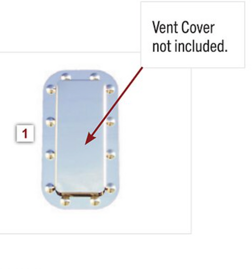 Cover Dimpled Vent Trim Surround (Each) fits Peterbilt