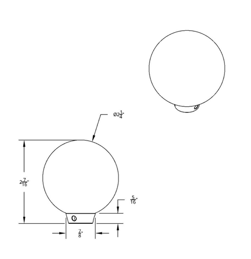 3 Ball Billiard Gearshift Knob - Red