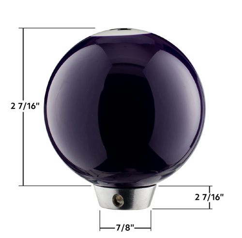 Number 4 Pool Ball Gearshift Knob - Gloss Purple