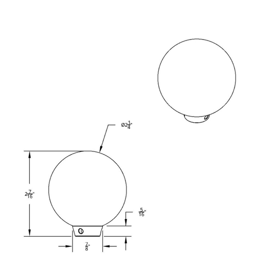 Number 7 Pool Ball Gearshift Knob - Gloss Maroon