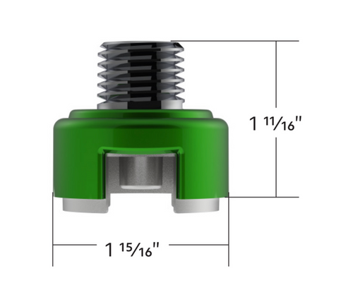 M30X3.5 Thread-On Shift Knob Mounting Adapter For Eaton Fuller Style 13/15/18 Shifter - Emerald Green