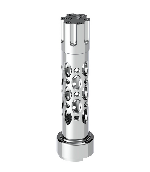 M30X3.5 Thread-On Austin Style Gearshift Knob With 9/10 Speed Adapter - Chrome/Vertical