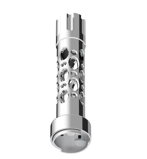 M30X3.5 Thread-On Austin Style Gearshift Knob With 9/10 Speed Adapter - Chrome/Vertical