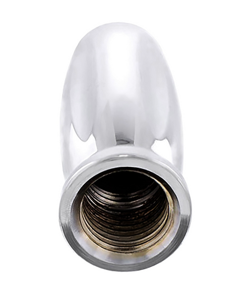 M30X3.5 Thread-On Vegas Style Gearshift Knob With 9/10 Speed Adapter - Chrome/Vertical