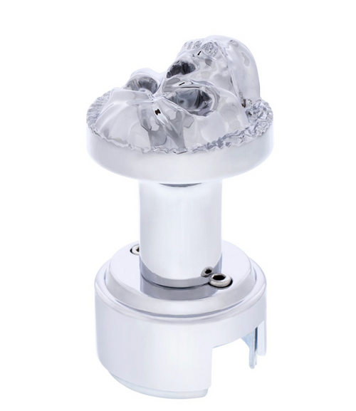 Skull Thread-On Gearshift Knob With 13/15/18 Speed Adapter - Chrome