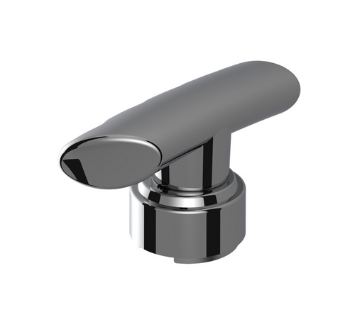 Thread-On T-Shape Gearshift Knob With Chrome 9/10 Speed Adapter - Chrome