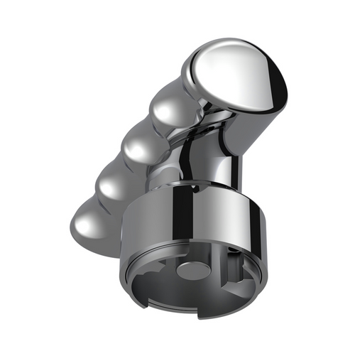 Thread-On T-Shape Gearshift Knob With Chrome 9/10 Speed Adapter - Chrome