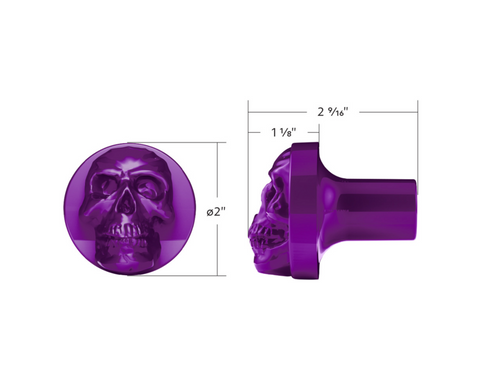 Skull Air Valve Knob - Candy Purple