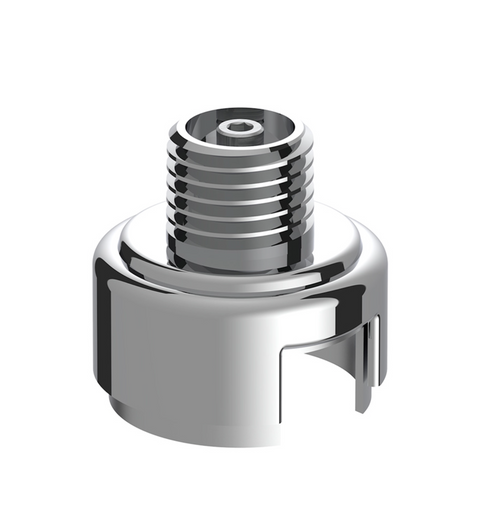 M30X3.5 Thread-On Gearshift Knob Chrome Mounting Adapter For Eaton Fuller Style 13/15/18 Speed - Vertical (Bul