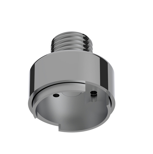 M30X3.5 Thread-On Gearshift Knob Chrome Mounting Adapter For Eaton Fuller Style 9/10 Speed - Vertical (Bulk)