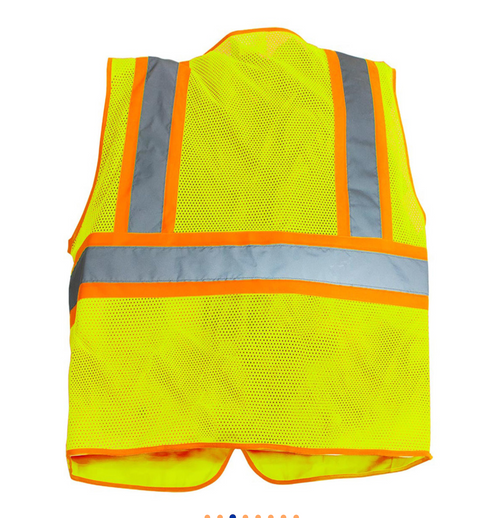 High Visibility Reflective Yellow Safety Vest-Medium