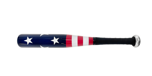 17" Aluminum Tire Checker Bat With USA Flag Graphic