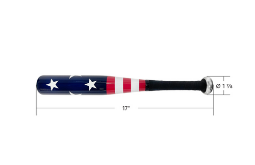 17" Aluminum Tire Checker Bat With USA Flag Graphic