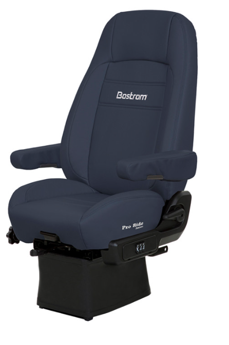Seat Bostrom LO PRO Air Suspension, Drape, High back, Air Lumbra, Dual Armrest, Color Blue, Ultra Leather