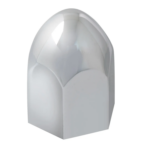 Bullet Chrome Plastic Push-On Lug Nut Cover Without FLange ½” X ¹⁵∕₁₆” (10)Pcs