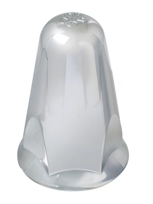 3" Standard Chrome Plastic Push-On Lug Nut Cover w/ Flange 33mm